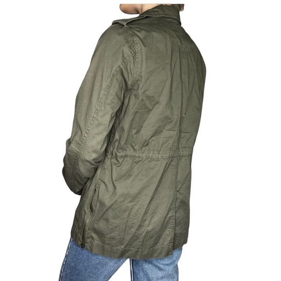 Drawstring Utility Jacket with Pockets - Picture 4 of 8